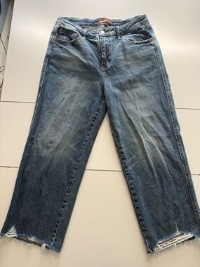 Judy Blue High-Waist Rigid Magic Cropped Wide Leg Jeans